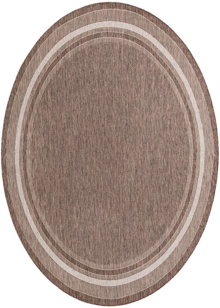 10' x 10' Easy-Clean Border Indoor / Outdoor Round Rug