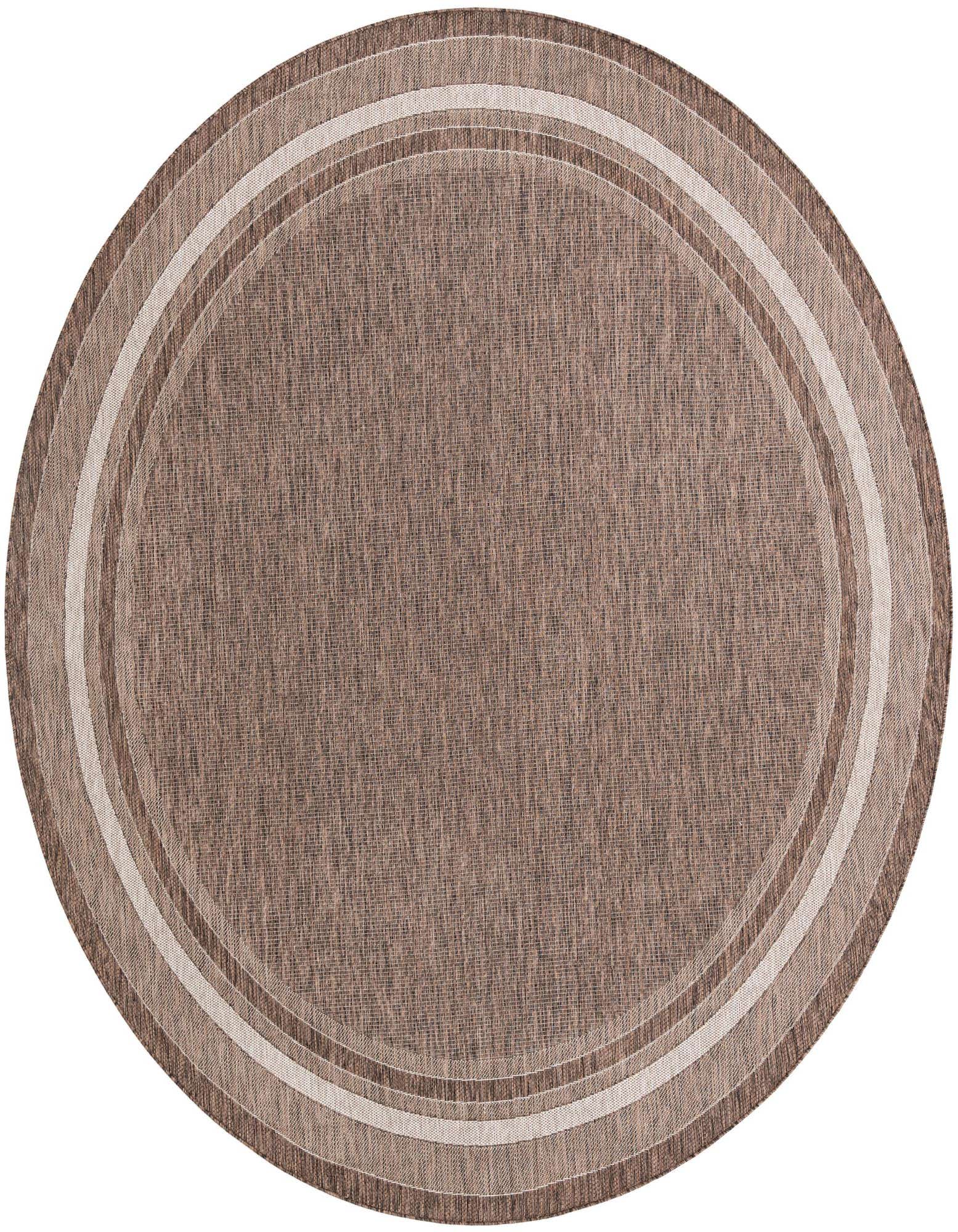 10' x 10' Easy-Clean Border Indoor / Outdoor Round Rug