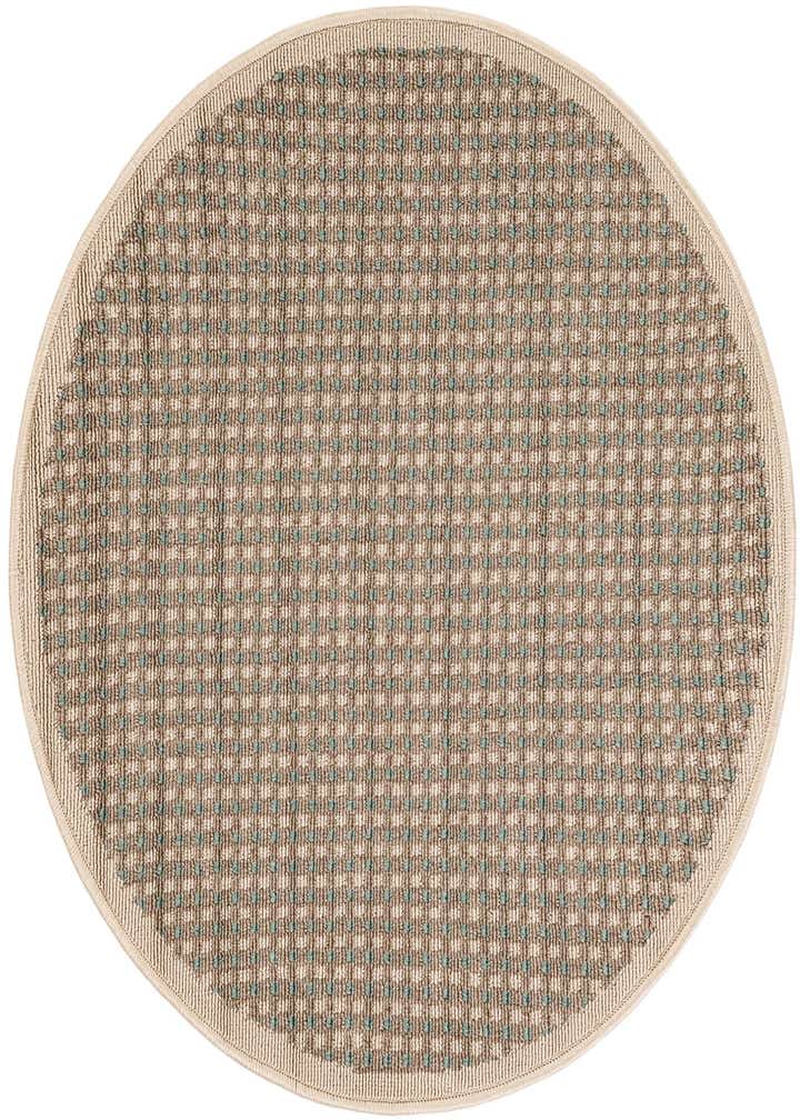 3' x 3' Easy-Clean Border Indoor / Outdoor Round Rug