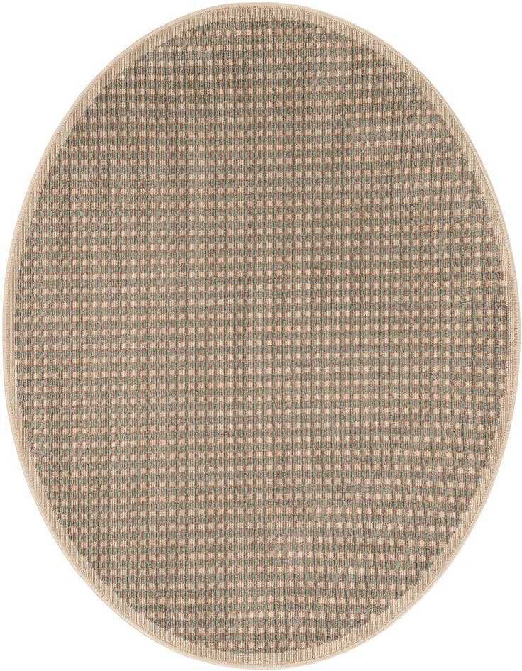 Detail image of 4' x 4' Easy-Clean Border Indoor / Outdoor Round Rug