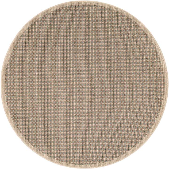 4' x 4' Easy-Clean Border Indoor / Outdoor Round Rug