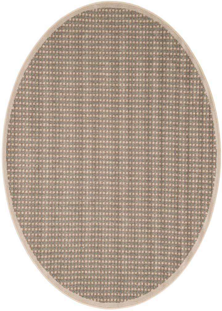 5' x 5' Easy-Clean Border Indoor / Outdoor Round Rug