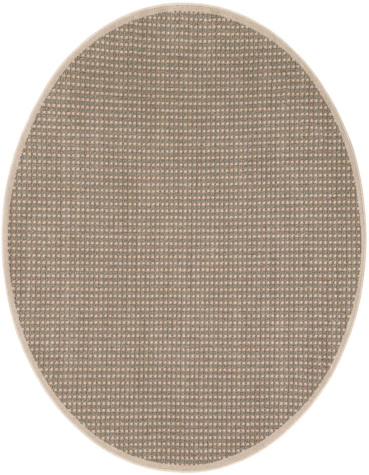 Detail image of 6' x 6' Easy-Clean Border Indoor / Outdoor Round Rug