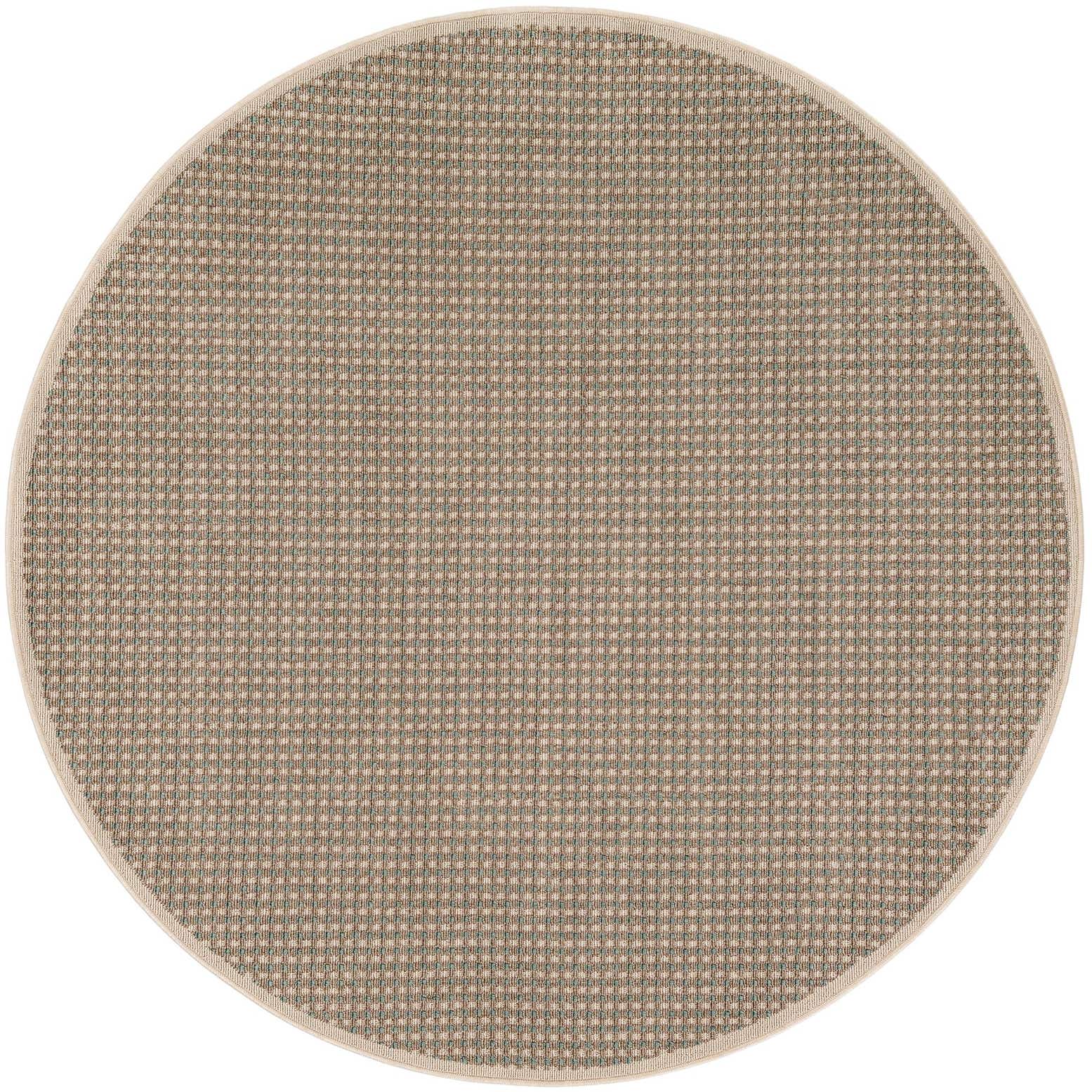 6' x 6' Easy-Clean Border Indoor / Outdoor Round Rug