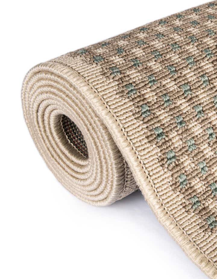 6' x 6' Easy-Clean Border Indoor / Outdoor Round Rug