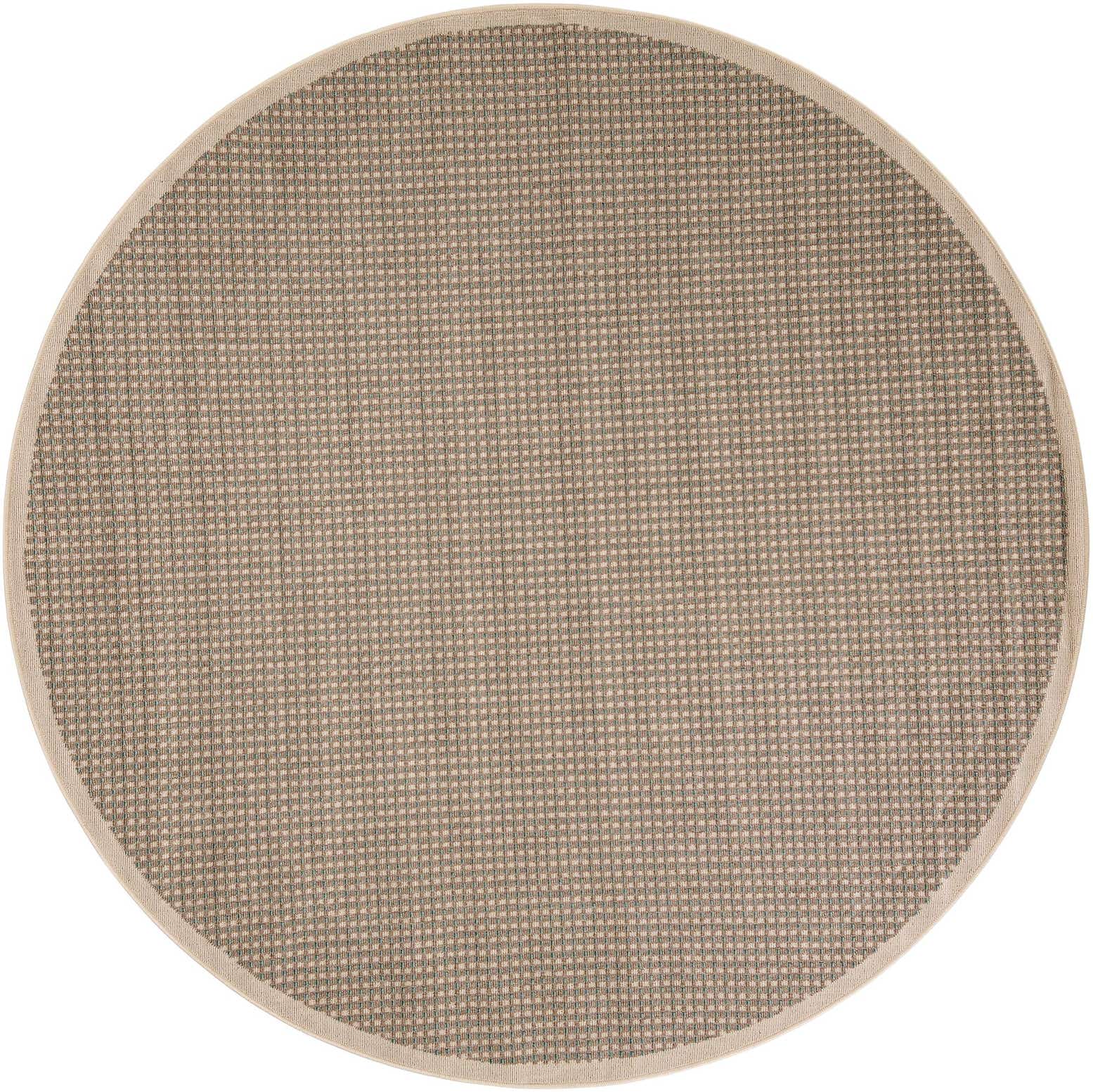 7' 10 x 7' 10 Easy-Clean Border Indoor / Outdoor Round Rug