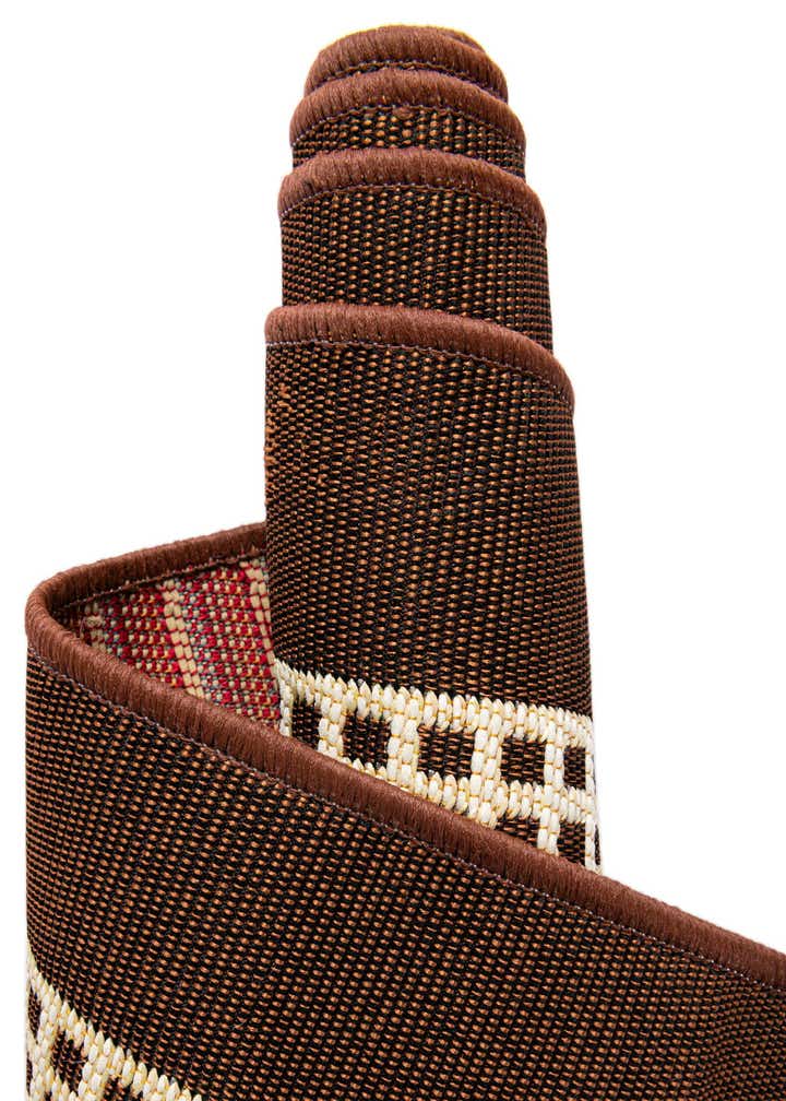 7' 10 x 7' 10 Easy-Clean Border Indoor / Outdoor Round Rug