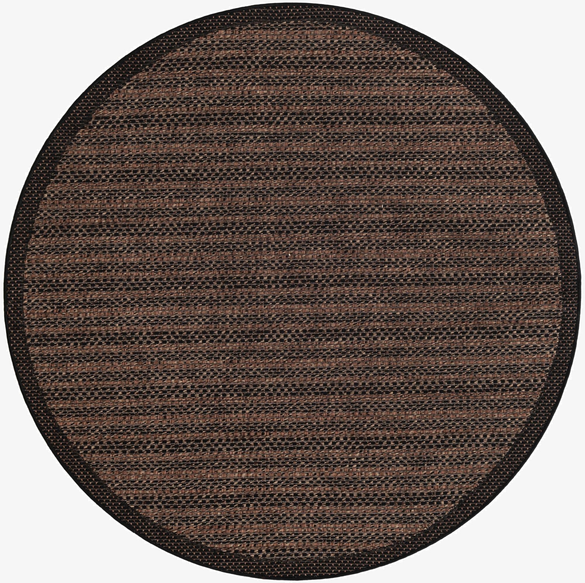 Primary image 6' x 6'  Washable Border Indoor / Outdoor Round Rug