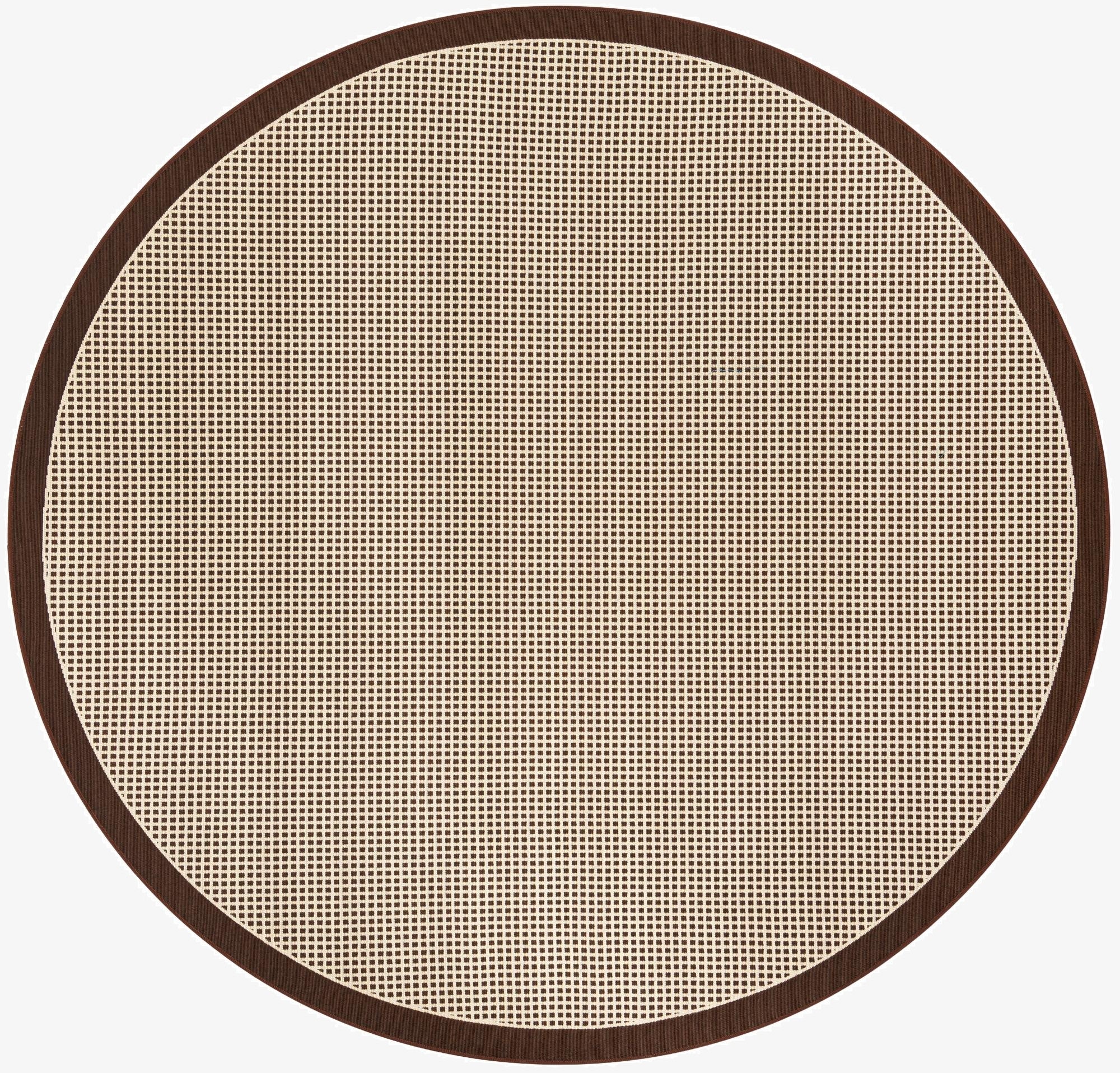 240cm x 240cm  Washable Border Indoor / Outdoor Round Rug