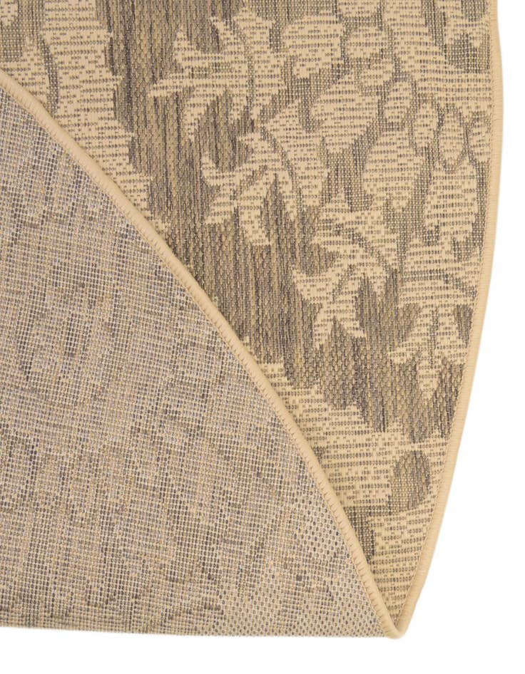 Detail image of 6' x 6' Easy-Clean Botanical Indoor / Outdoor Round Rug