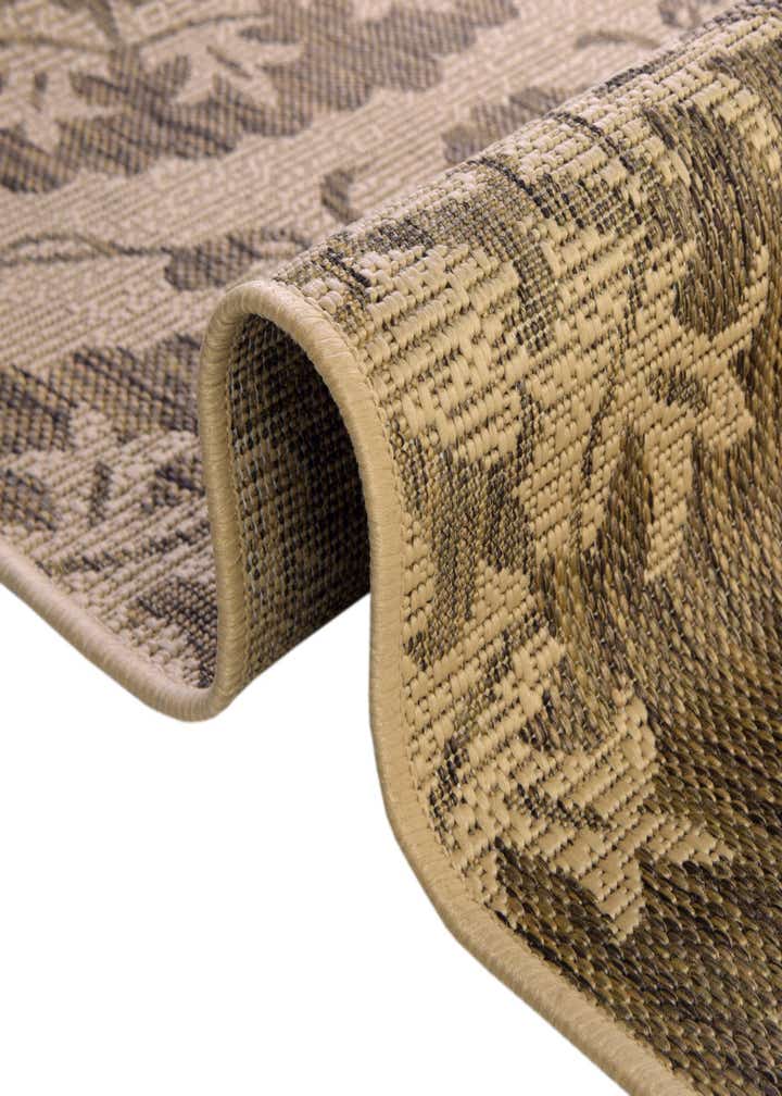 6' x 6' Easy-Clean Botanical Indoor / Outdoor Round Rug