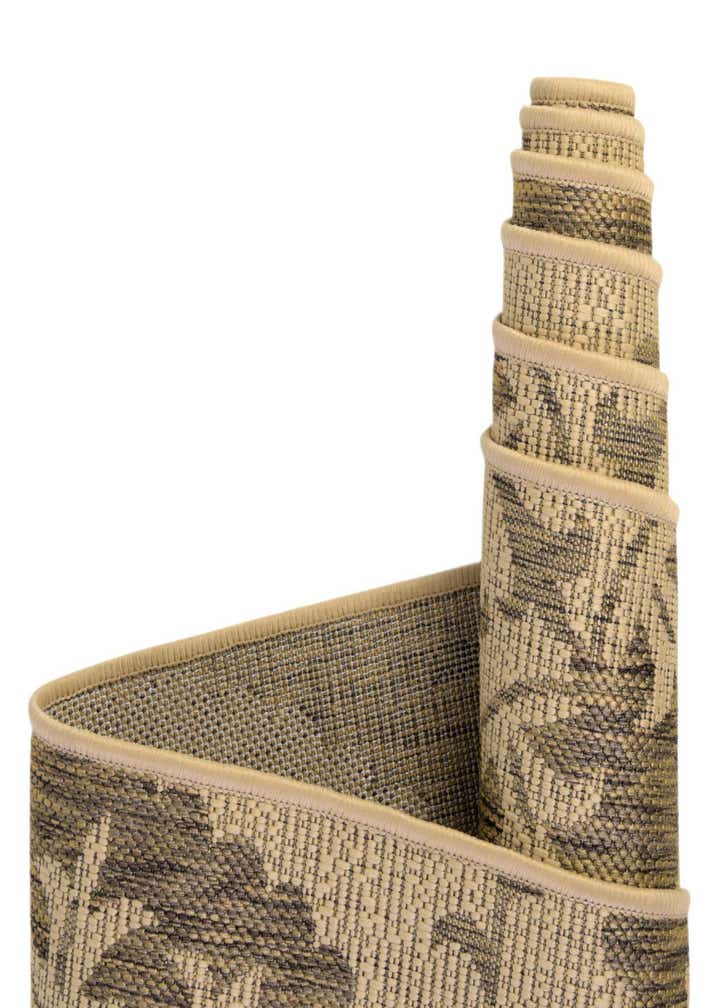 6' x 6' Easy-Clean Botanical Indoor / Outdoor Round Rug