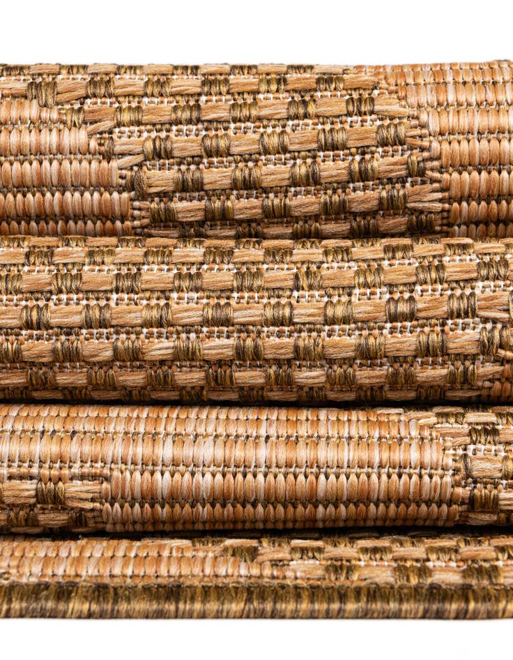 Detail image of 6' x 6' Easy-Clean Botanical Indoor / Outdoor Round Rug
