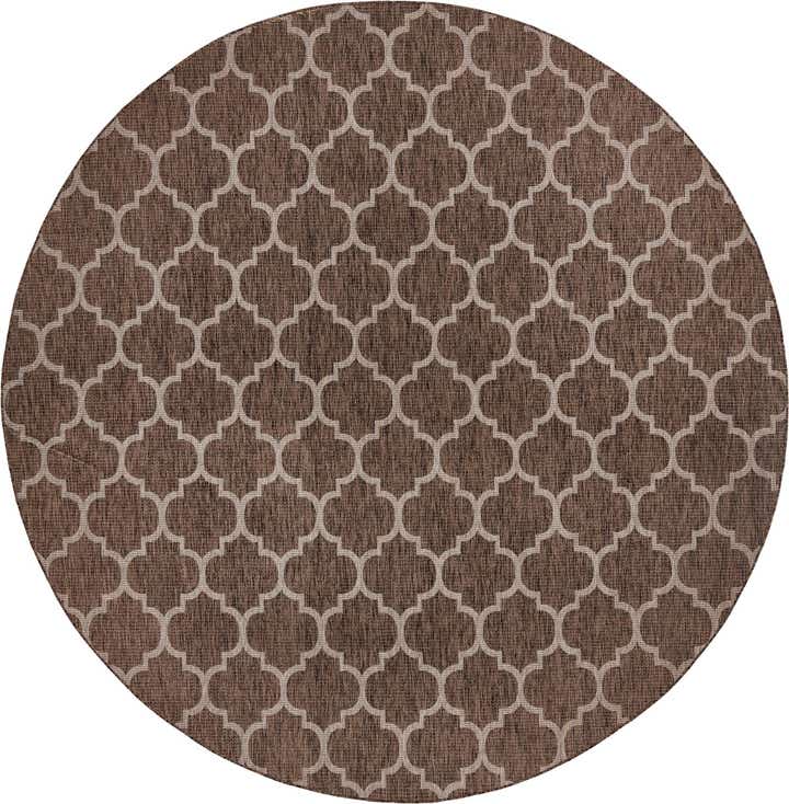 400cm x 400cm Facile à nettoyer Lattice Tapis Intérieur / Extérieur Rond
