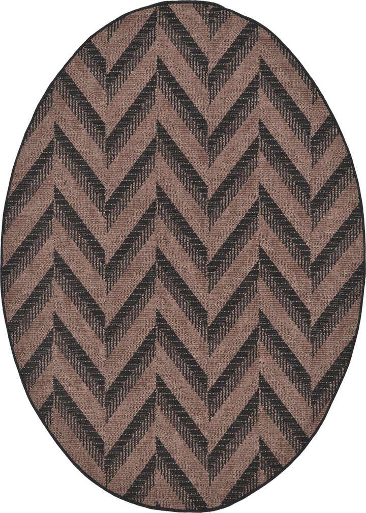 6' x 6' Easy-Clean Modern Indoor / Outdoor Round Rug