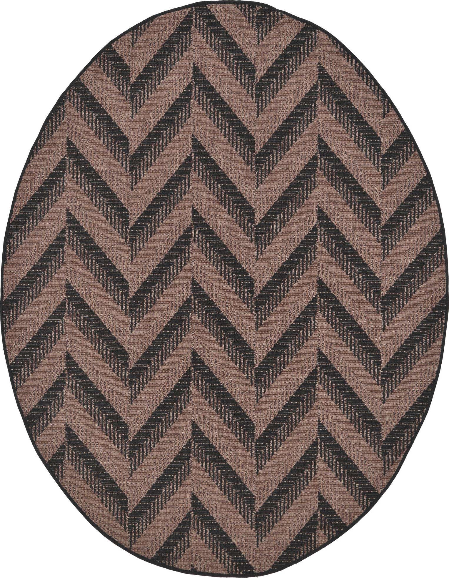 6' x 6' Easy-Clean Modern Indoor / Outdoor Round Rug
