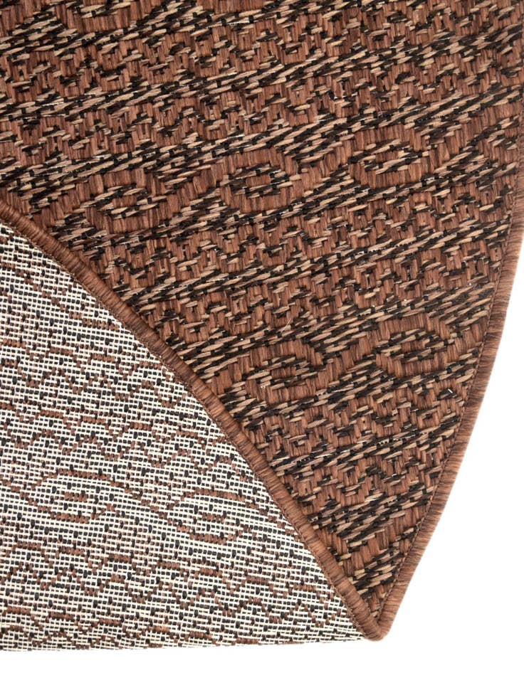 Detail image of 6' x 6'  Washable Modern Indoor / Outdoor Round Rug