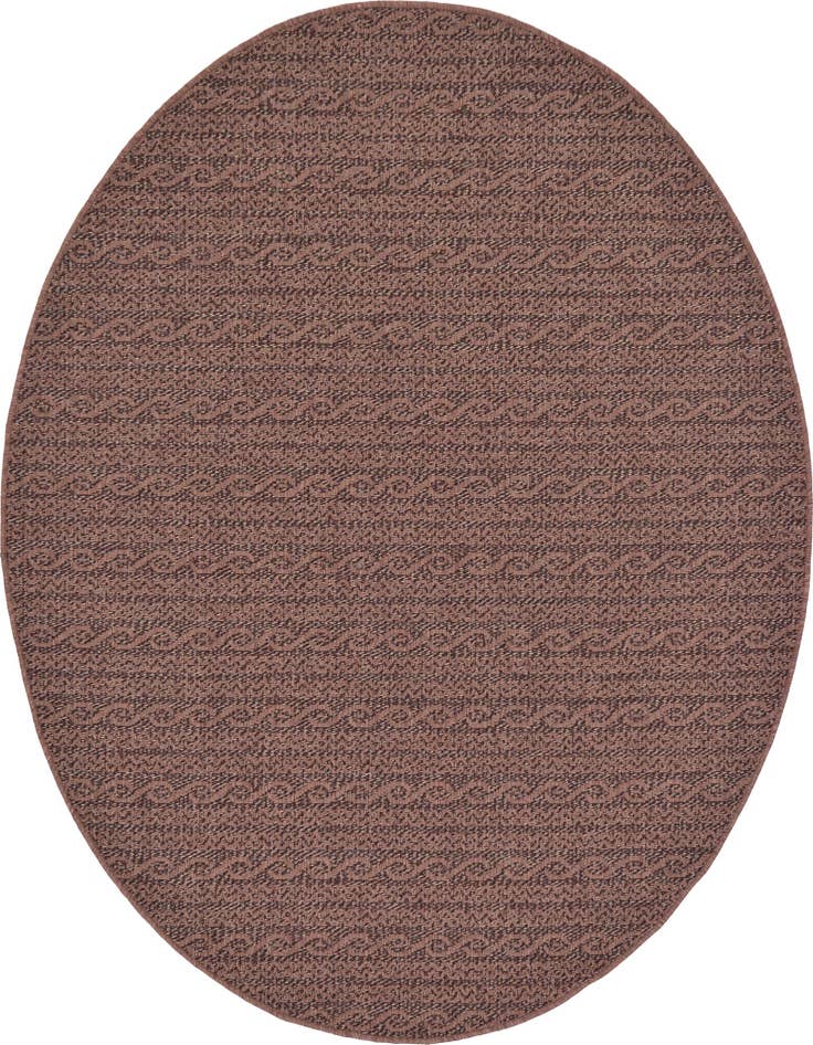 Detail image of 6' x 6' Easy-Clean Modern Indoor / Outdoor Round Rug