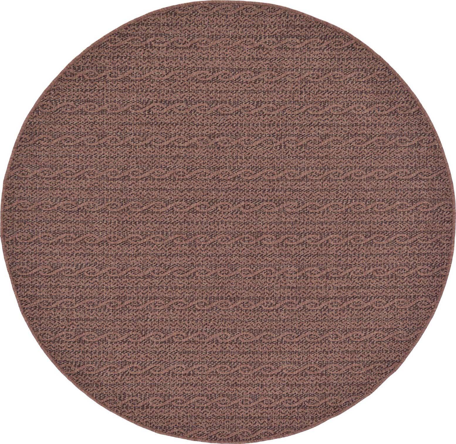 6' x 6' Easy-Clean Modern Indoor / Outdoor Round Rug