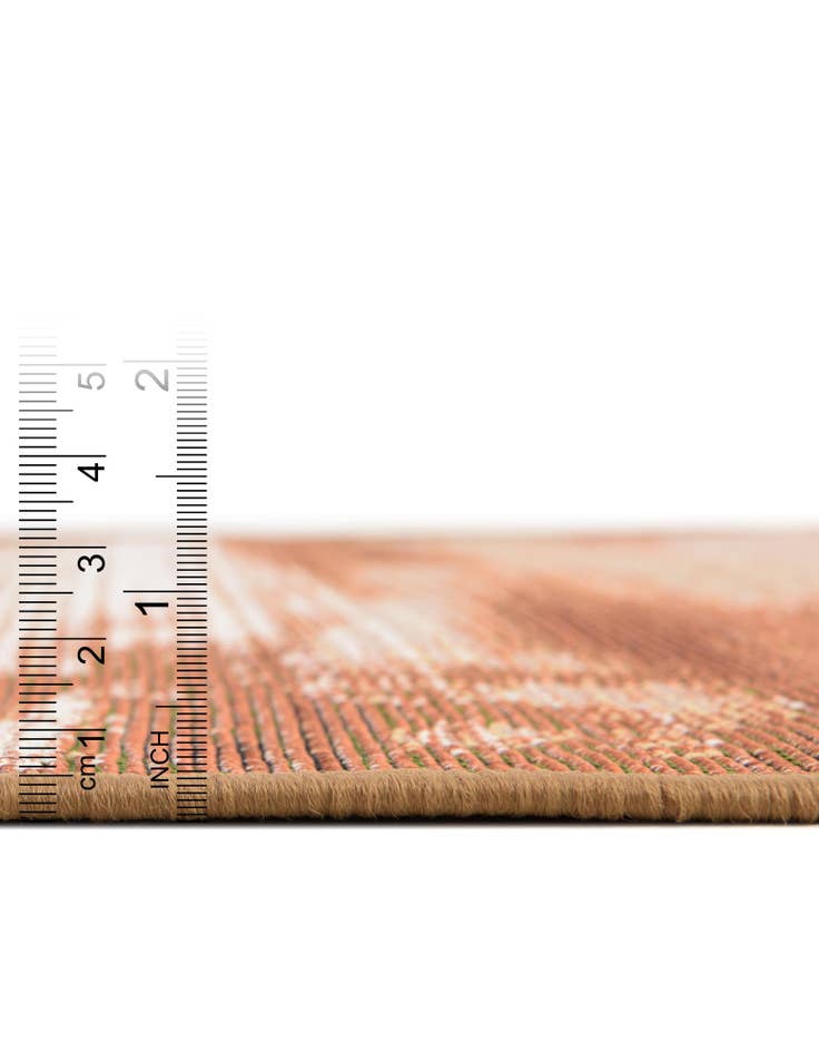 Detail image of 8' x 8' Easy-Clean Modern Indoor / Outdoor Round Rug