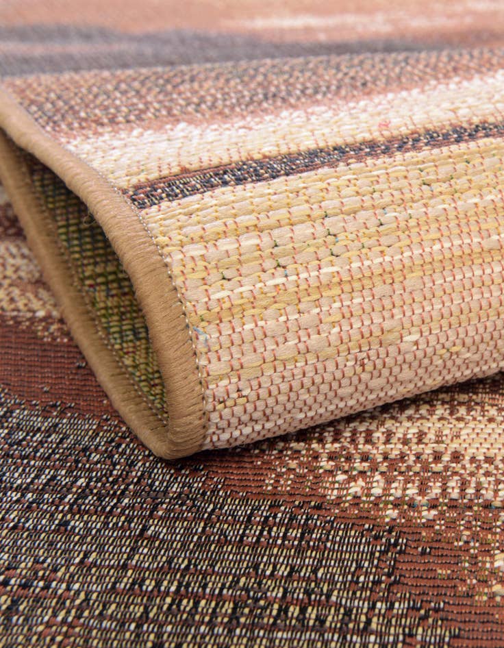 Detail image of 8' x 8' Easy-Clean Modern Indoor / Outdoor Round Rug