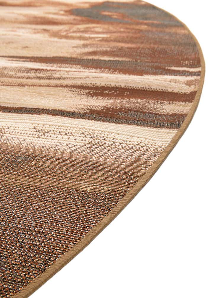 8' x 8' Easy-Clean Modern Indoor / Outdoor Round Rug