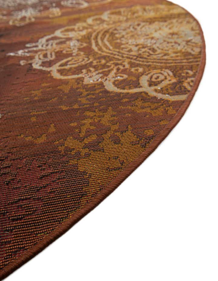 8' x 8' Easy-Clean Modern Indoor / Outdoor Round Rug