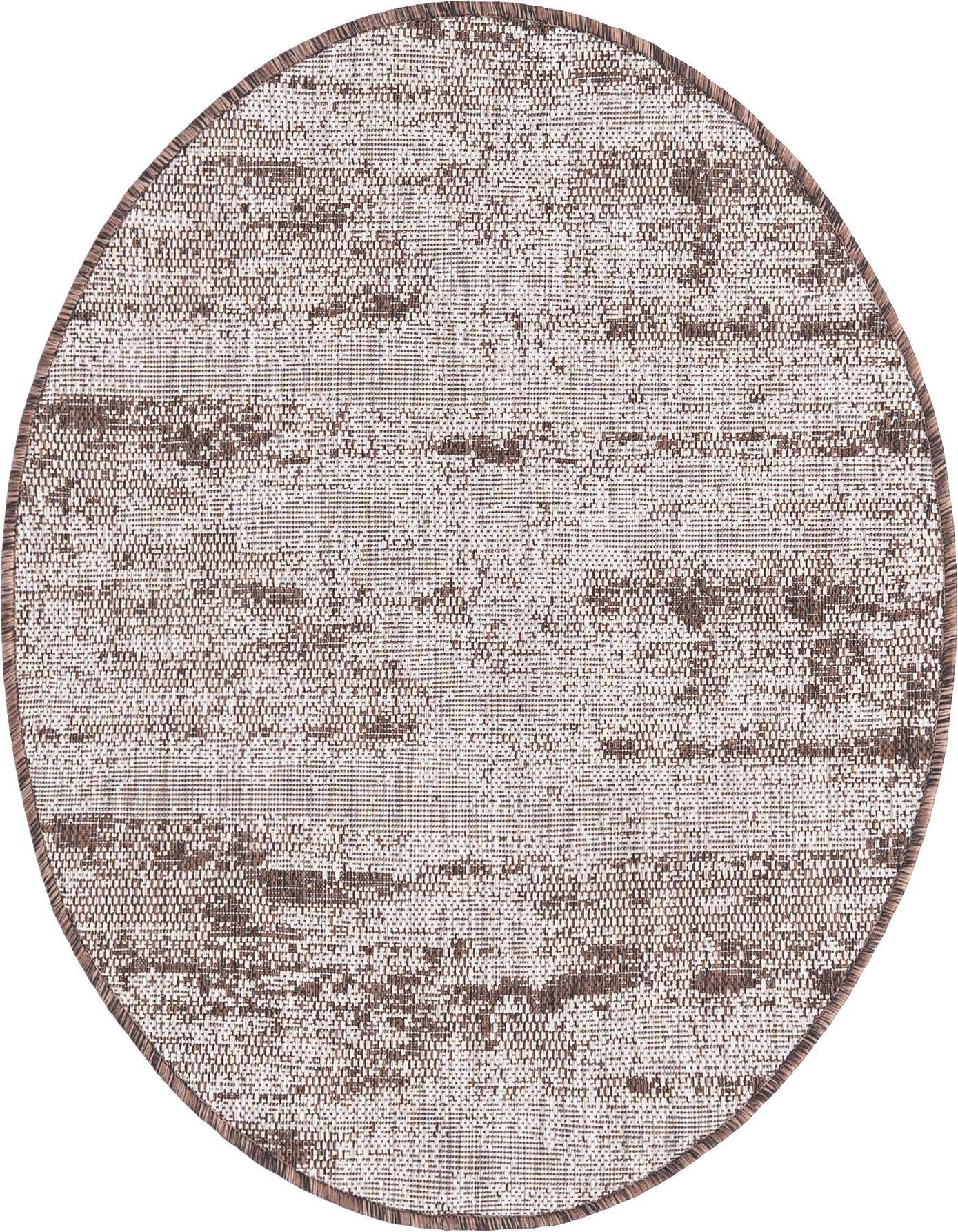 3' x 3' Easy-Clean Modern Indoor / Outdoor Round Rug
