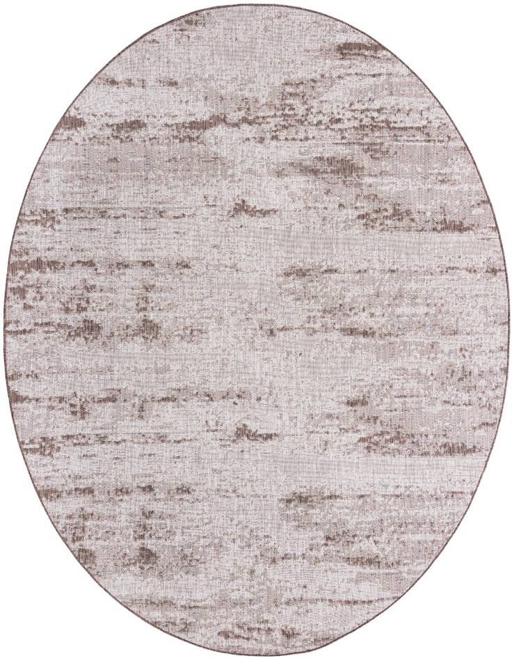 Detail image of 10' x 10' Easy-Clean Modern Indoor / Outdoor Round Rug
