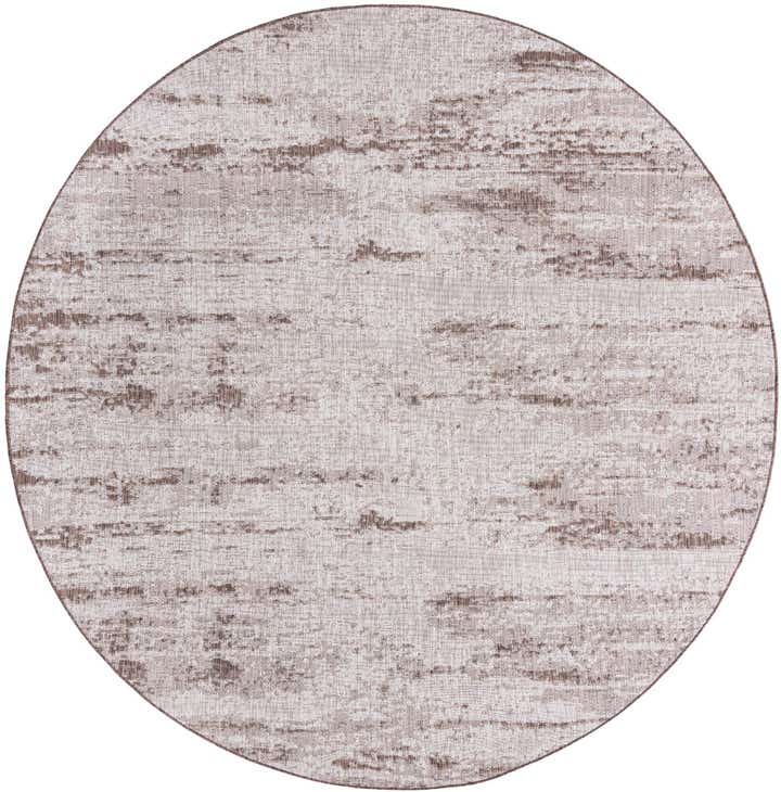 10' x 10' Easy-Clean Modern Indoor / Outdoor Round Rug