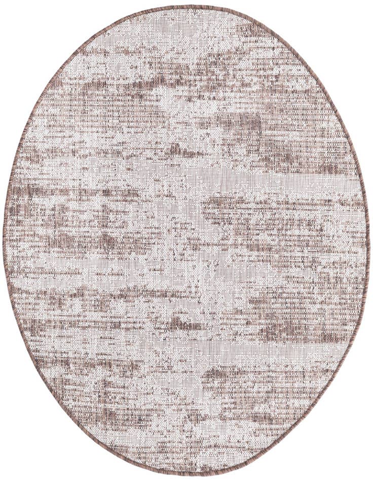 Detail image of 4' x 4' Easy-Clean Modern Indoor / Outdoor Round Rug