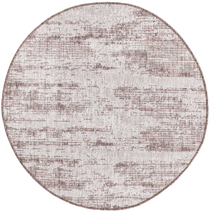 4' x 4' Easy-Clean Modern Indoor / Outdoor Round Rug