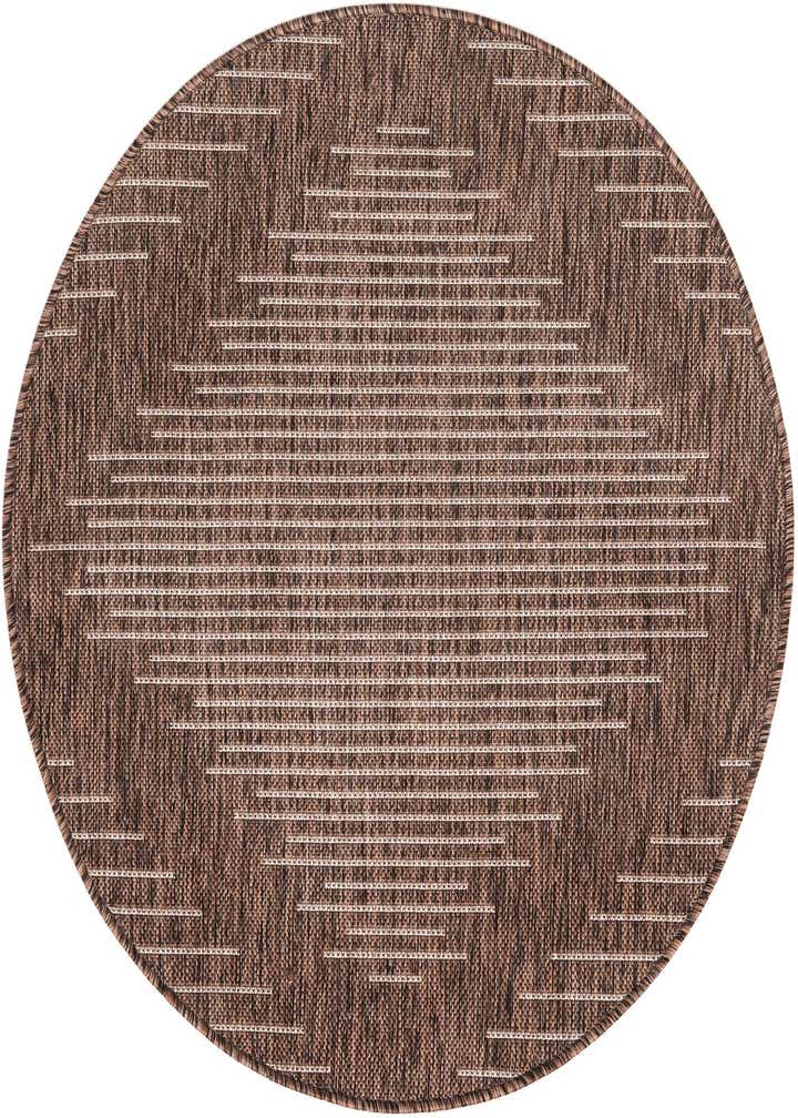 3' x 3' Easy-Clean Modern Indoor / Outdoor Round Rug
