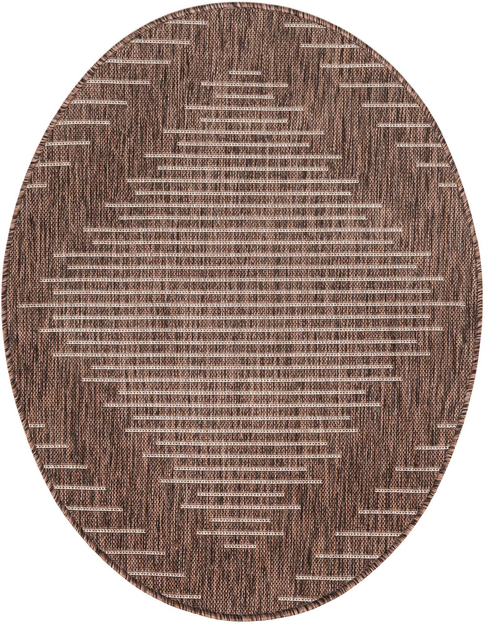 3' x 3' Easy-Clean Modern Indoor / Outdoor Round Rug