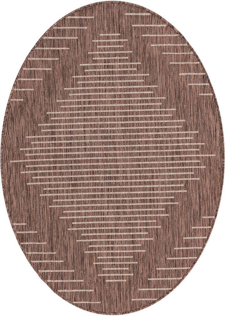 4' x 4' Easy-Clean Modern Indoor / Outdoor Round Rug