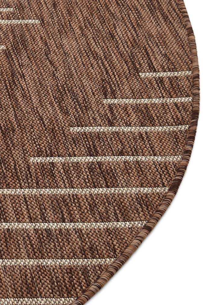 6' x 6' Easy-Clean Modern Indoor / Outdoor Round Rug