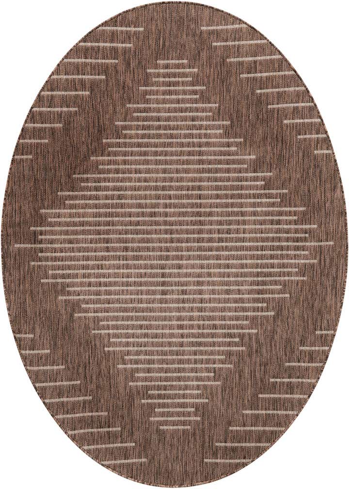 6' x 6' Easy-Clean Modern Indoor / Outdoor Round Rug