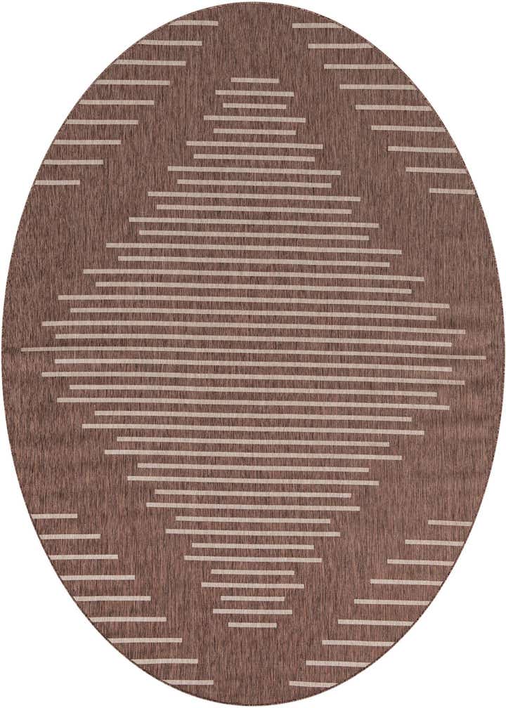 10' 8 x 10' 8 Easy-Clean Modern Indoor / Outdoor Round Rug