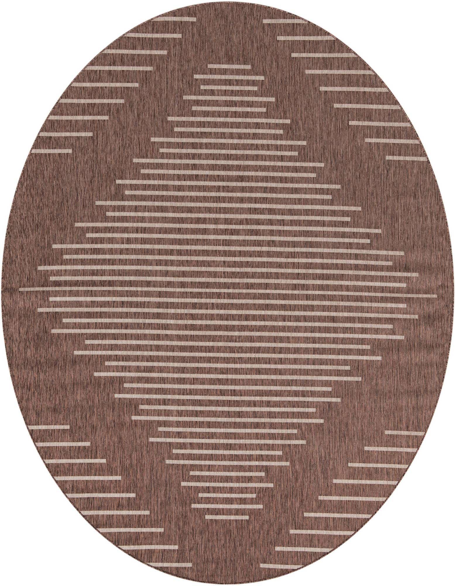 10' 8 x 10' 8 Easy-Clean Modern Indoor / Outdoor Round Rug