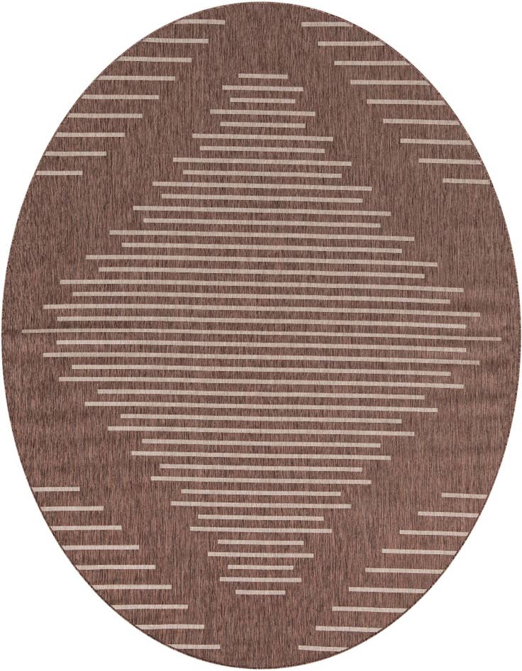Detail image of 10' 8 x 10' 8 Easy-Clean Modern Indoor / Outdoor Round Rug