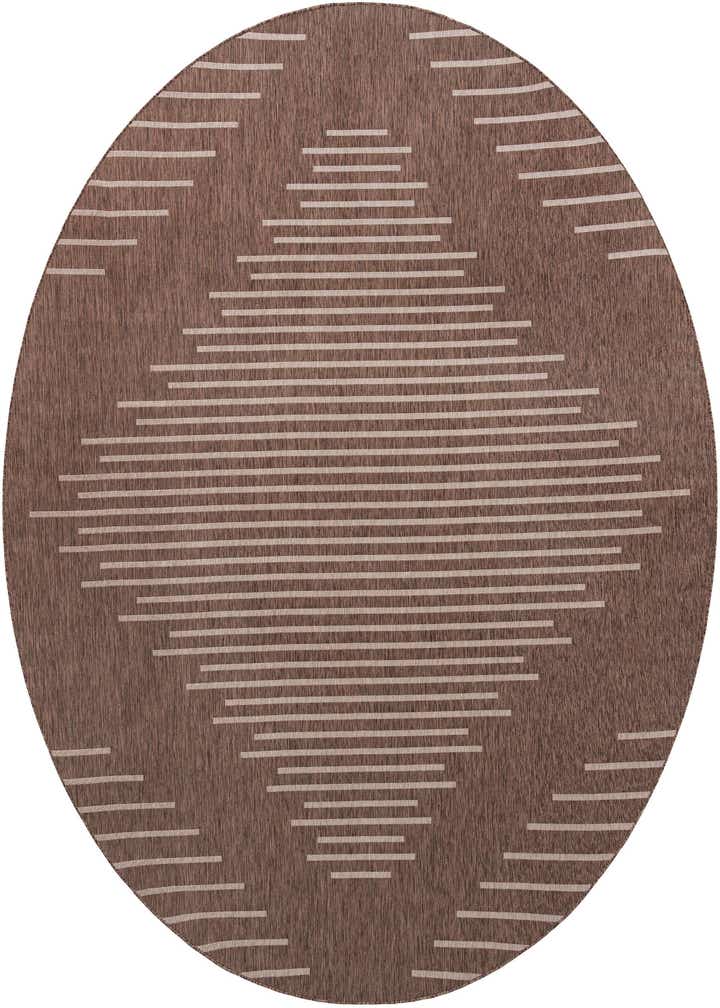 13' x 13' Easy-Clean Modern Indoor / Outdoor Round Rug