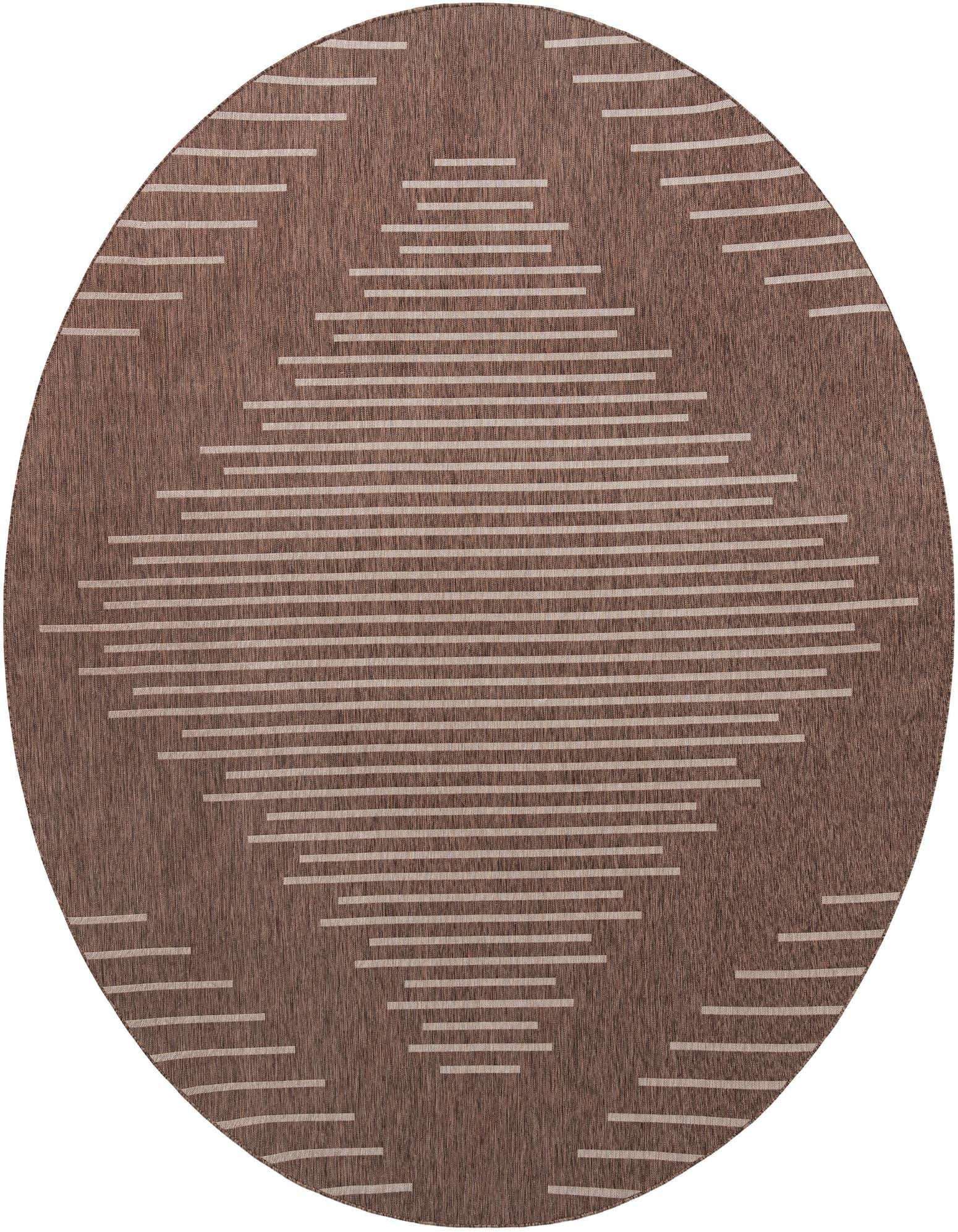 13' x 13' Easy-Clean Modern Indoor / Outdoor Round Rug
