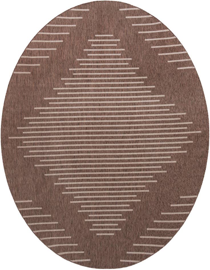 Detail image of 13' x 13' Easy-Clean Modern Indoor / Outdoor Round Rug