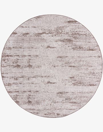 10' x 10' Easy-Clean Modern Indoor / Outdoor Round Rug