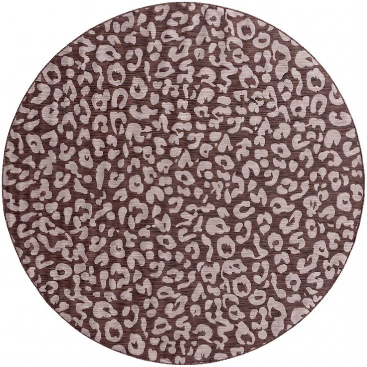 Detail image of 10' x 10' Easy-Clean Safari Indoor / Outdoor Round Rug