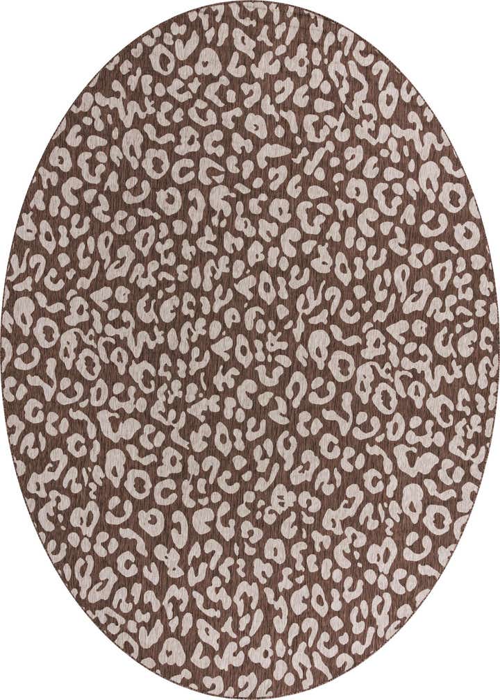 13' x 13' Easy-Clean Safari Indoor / Outdoor Round Rug