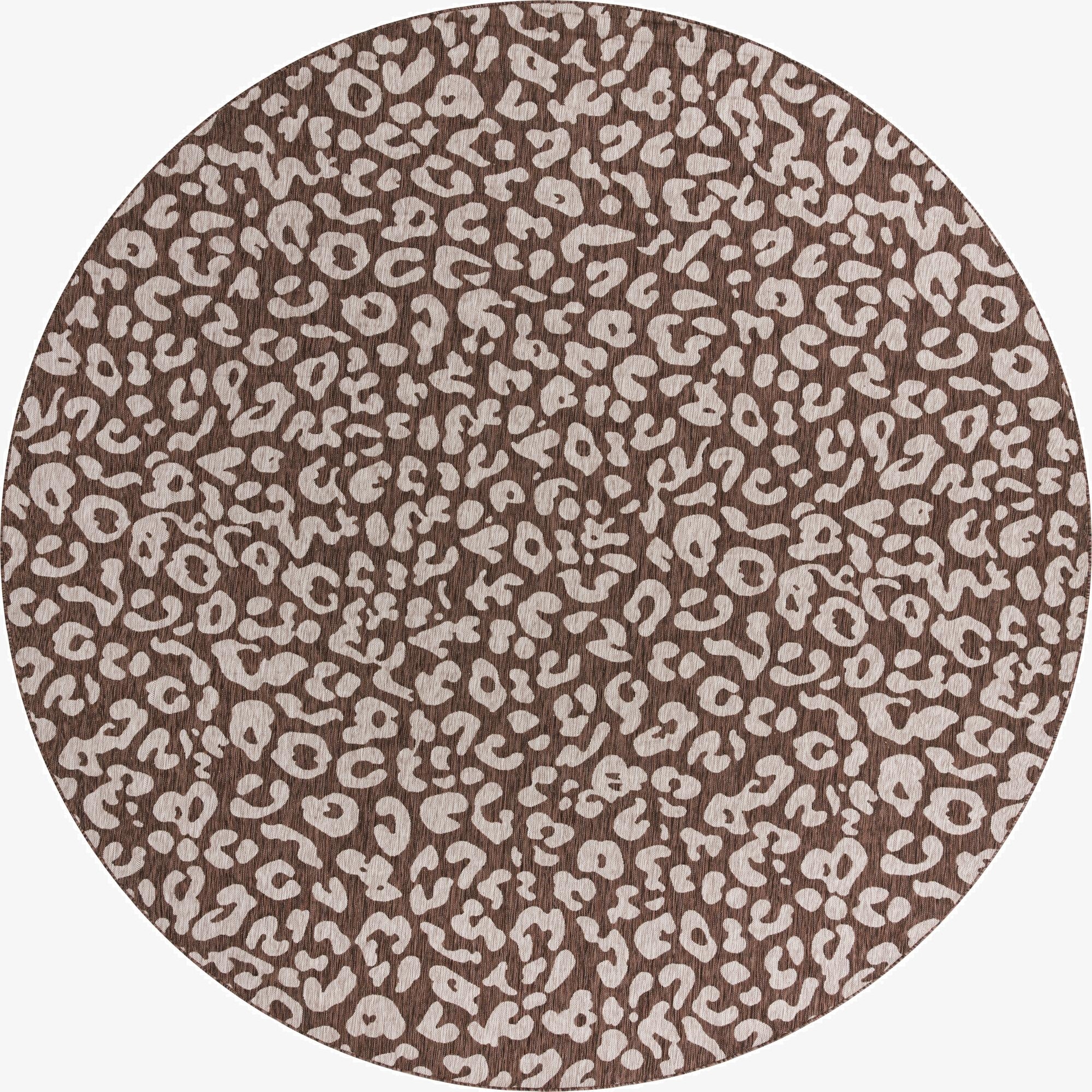 13' x 13'  Washable Safari Indoor / Outdoor Round Rug
