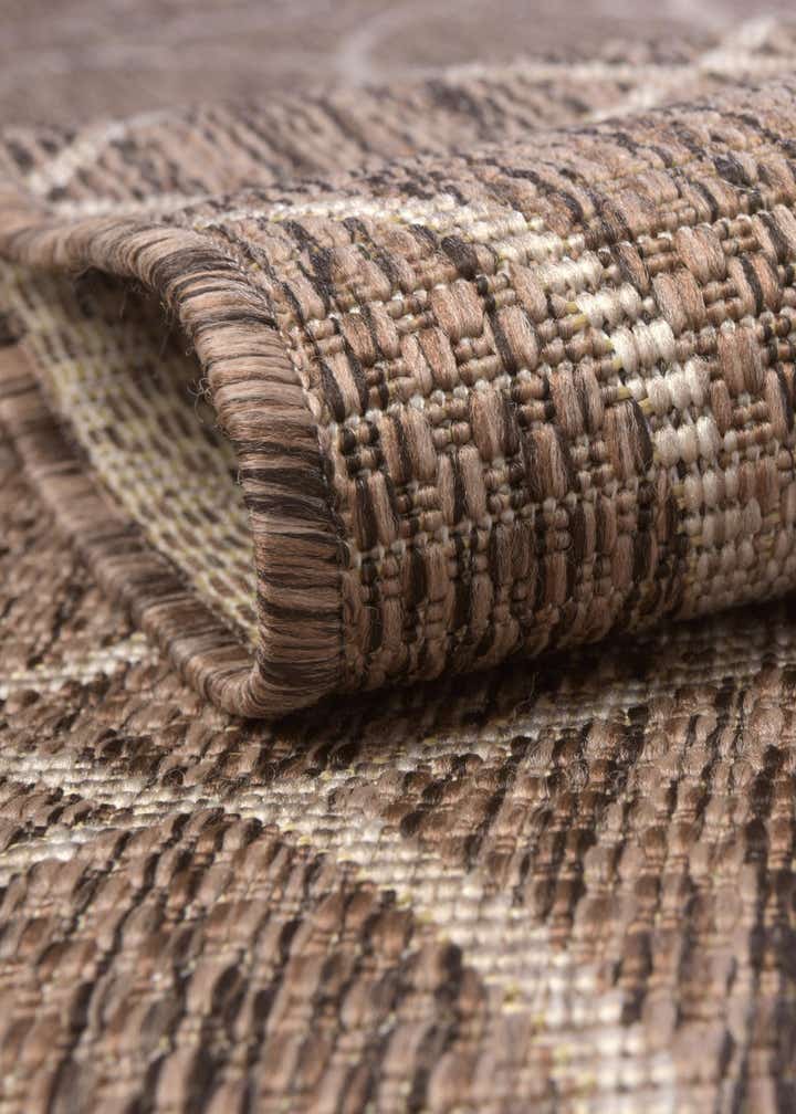 3' x 3' Easy-Clean Trellis Indoor / Outdoor Round Rug