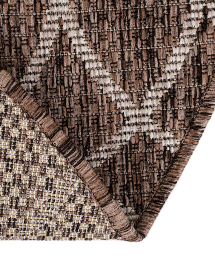 3' x 3' Easy-Clean Trellis Indoor / Outdoor Round Rug