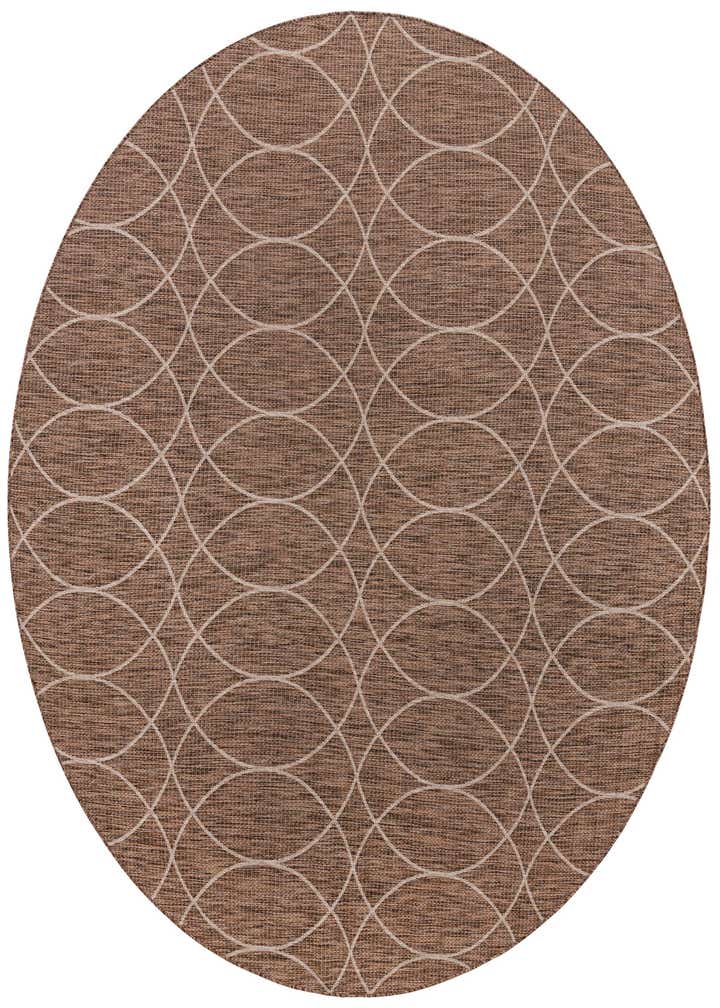 10' x 10' Easy-Clean Trellis Indoor / Outdoor Round Rug